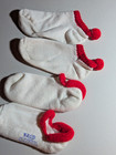 6 Pair Vintage Ankle Sports Socks Pom Poms Bows Etc Pre-owned