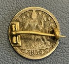 Love Token Over An 1854 W  Arrows Seated Liberty Dime - 90  Silver