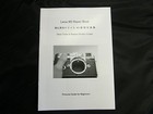 Leica M3 Repair Book Manual  Replace Shutter Curtain   Clean Finder