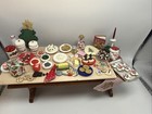 Artisan Vintage Christmas Festive Table  3 Ooak Dollhouse Miniature 1 12 Scale