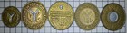Vintage Nyc Subway Token Lot Of 5 Good For One Fare Transit Tokens 