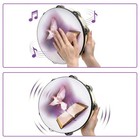Set Of 2 Tambourine  10  And 8  Dove And Bible Church Tambourine With Double Row