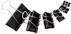 Binder Clips Paper Clamps Assorted Sizes 100 Pack 6 Sizes Black Office School