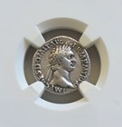 Roman Empire Domitian   Minerva Denarius Ngc Ch Vf Ancient Silver Coin