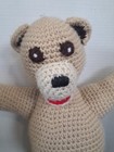Handmade Crochet Plush Teddy Bear Stuffed Animal 17  Beige