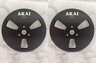 One Pair Silvery Tape Reel Akai 7  Inch Light Metal Aluminum Take Up Reel