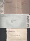 Uk Gb Us 1940 s Wwii Six Stampless Cover Sent Free With Diplomatic Pouch Mail