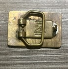 Vintage Small Belt Buckle  Ampersand Brass  Kalamazoo Michigan Horse Head Themed