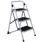 3-step Folding Ladder Stool Adults For Home Use Short Handrail Non-slip 330 Lbs