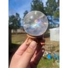 Rainbow Brazilian Clear Quartz Sphere 60 Mm With Stand