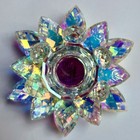 Glass crystal Lotus Flower Candle candy Holder Table Decor