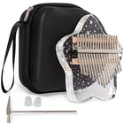 Cute Kalimba Thumb Piano 17 Keys-crystal Acrylic Finger Piano-portable Star