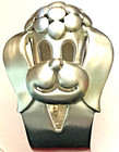 Vintage Designer Pierre Cardin Signature Runway Pewter Poodle Marked Very Rare