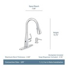 Moen 87014ewbrb Essie Motionsense Wave One-handle Touchless Kitchen Faucet With 