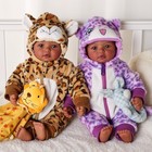 Black Baby Dolls Twins - 17inch Realistic Soft Body Cuddly Yellow   Purple