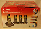 Vtech Dect 6 0 4 Handset Cordless Phones Digital Answering Cs6199-4 Caller Id