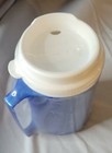  Insulated Mug With Lid Color Blue And  White  12oz 512a11483bw New             