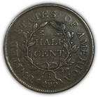 1804 Plain 4  No Stems Draped Bust Half Cent Extremely Fine Xf Coin  19377