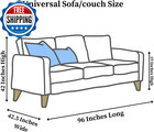 Clear Couch Cover Thick Heavy Duty Vinyl 3 Seat Sofa Cover            
