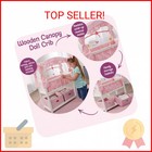 Badger Basket Doll Crib With Bedding  Storage Baskets  Mobile   Personalization