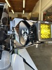 Chupacabra Offroad Cuero Race Mirrors With Amber Led Lights For 2  Od Tube-black