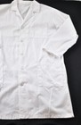 Unisex Talvania White Lab Coat Size Large Pockets   Big Button Cotton polyester