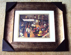 Rare Vintage Ernest Watson Jazz From The Cellar Black African Art 1990s Framed  