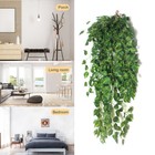 2pcs Artificial Fake Flower Vine Hanging Garland Plant Indoor Home Decor