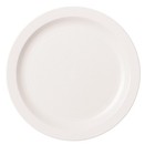 Cambro 9cwnr148 White Camwear Narrow Rim 9 Plate - 48   Cs 