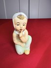 Vtg Maruri Japan Pixie Fairy Planter Figurine Matte Bisque 1950s 3 5    Mcm Vase