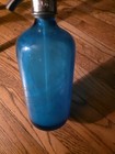 Rare Vintage Beautiful Dark Blue Glass  Lakewood New Jersey Seltzer Water Bottle