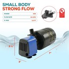 3in1 Submersible Internal Filter 210gph Oxygen Water Pump Aquarium Fish Tank 15w