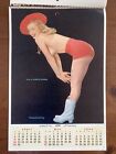 1956 Marilyn Monroe Calendar 4 Pages Complete Year Very Rare 