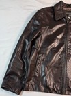 Banana Republic Leather Jacket Men   s L Brown Full Zip Genuine Leather Coat