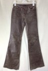 Guess Vintage Distressed Leather Lace Front Designer Jeans Pants Retro Fashion