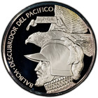 Panama 20 Balboas 1985 Proof Pacific Ocean Discovery - Pcgs Pr69dcam - Toned
