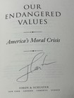           Our Endangered Values     Jimmy Carter     Signed 1st Edition  new Hc            