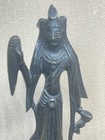 Antique 19th Century Chinese Guanyin Bronze Standing Figure  Qing Dynasty   7   