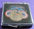 Nagano 1998 Olympic Games Logo Pin - Silver Bronze Medal Women s Speed Skating