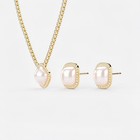 Wedding Bridal   Cz  Crystal Jewelry Set         Necklace Earrings Set
