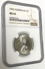 1963 Australia 2s Ngc Ms66