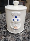 Vintage Pillsbury Doughboy Canister Jar W  Lid  poppin  Fresh 