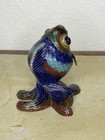 Vintage Chinese Cloisonne Enameled Fish Statue Figurine