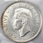 Canada 1944 Near 4 50 Cents Half Dollar Silver Coin - Iccs Ms-60