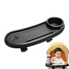 Baby Stroller Snack Tray Removable Cup Holder Rotating Dinner Table For Travel