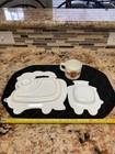 Oneida Divided Plate Cup Bowl Dish Set Train Theme Toddler Child