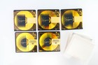 5x Sony Prism Gold Premium 80 Min Minidisc Md Black Back W  Slip Case  used 