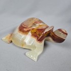Onyx Quartz Stone Turtle Tortoise Figurine Statue Hand Carved - 6  Large