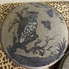 Rare Antique  Beadwork  Beaded Needlepoint Owl Foot Stools Choice