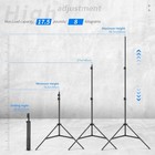 Neewer Heavy Duty Light Stand 3-6 6 Feet Adjustable Photographic Stand Tripod